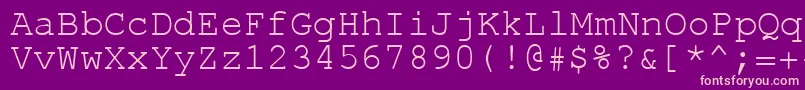 Шрифт Rol.Koi8Courier – розовые шрифты на фиолетовом фоне