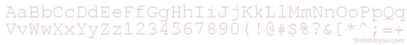 Rol.Koi8Courier Font – Pink Fonts on White Background