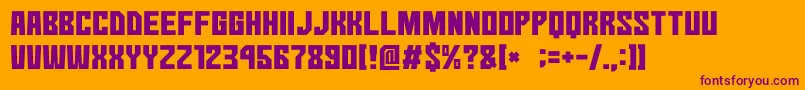 More about GomariceNoContinue Font GomariceNoContinue Font – Purple Fonts on Orange Background