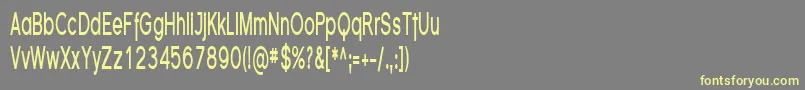 Police SfflorencesanscompBold – polices jaunes sur fond gris