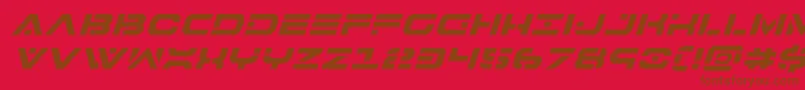 fuente 7thserviceital – Fuentes Marrones Sobre Fondo Rojo