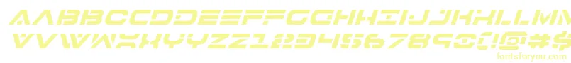 フォント7thserviceital – 黄色のフォント