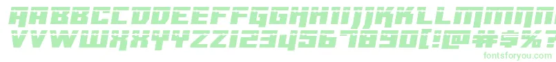 Dangerbotexpandlaser-Schriftart – Grüne Schriften