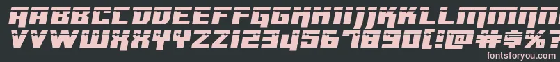 Dangerbotexpandlaser Font – Pink Fonts on Black Background