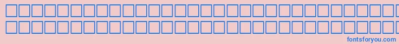 フォントHeshamAlsharqNormalTraditional – ピンクの背景に青い文字