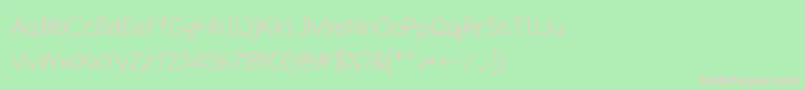 SntsMouselaakTp Font – Pink Fonts on Green Background