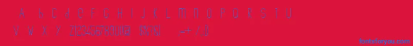 TheCopenhagener Font – Blue Fonts on Red Background
