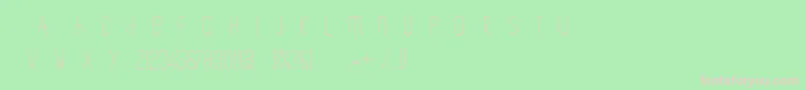 TheCopenhagener Font – Pink Fonts on Green Background