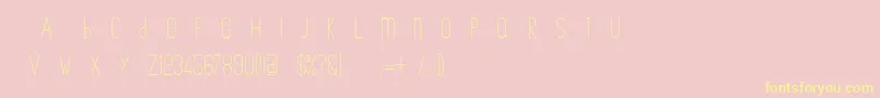 TheCopenhagener-Schriftart – Gelbe Schriften auf rosa Hintergrund