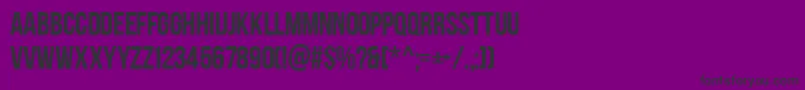 Fonte AaBebasneue – fontes pretas em um fundo violeta