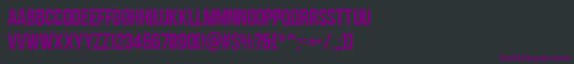 AaBebasneue-Schriftart – Violette Schriften auf schwarzem Hintergrund