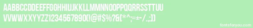More about AaBebasneue Font AaBebasneue Font – White Fonts on Green Background