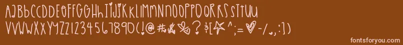 Подробнее о шрифте Escapades Шрифт Escapades – розовые шрифты на коричневом фоне