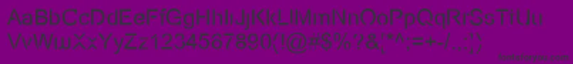 Ecov2 Font – Black Fonts on Purple Background