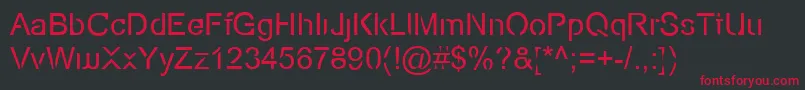 Ecov2 Font – Red Fonts on Black Background
