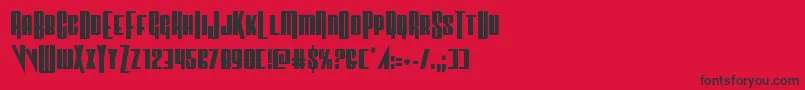 Vindicatorcond Font – Black Fonts on Red Background
