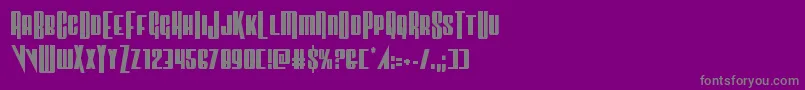 Vindicatorcond Font – Gray Fonts on Purple Background