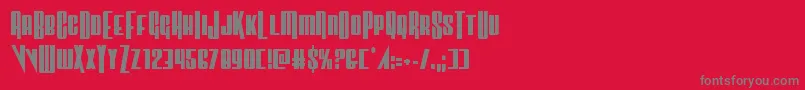 Vindicatorcond Font – Gray Fonts on Red Background