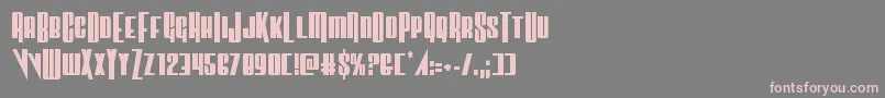 Vindicatorcond Font – Pink Fonts on Gray Background