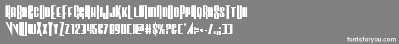 Vindicatorcond Font – White Fonts on Gray Background