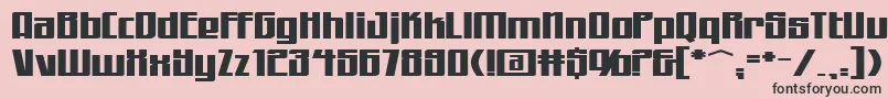 WorkingmanExtended Font – Black Fonts on Pink Background