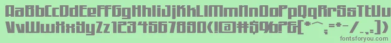 Шрифт WorkingmanExtended – серые шрифты на зелёном фоне