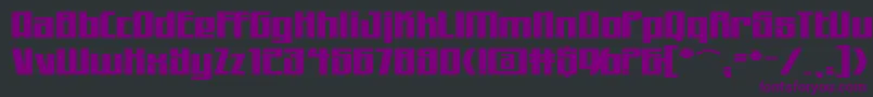 WorkingmanExtended Font – Purple Fonts on Black Background