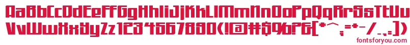 Шрифт WorkingmanExtended – красные шрифты