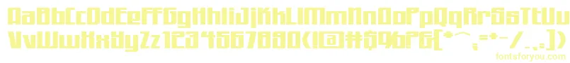 Шрифт WorkingmanExtended – жёлтые шрифты