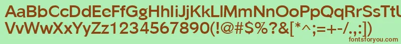 PhinsterBold Font – Brown Fonts on Green Background