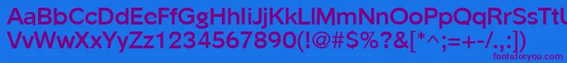 PhinsterBold Font – Purple Fonts on Blue Background