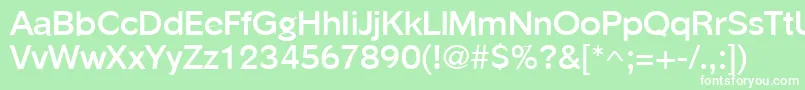PhinsterBold Font – White Fonts on Green Background