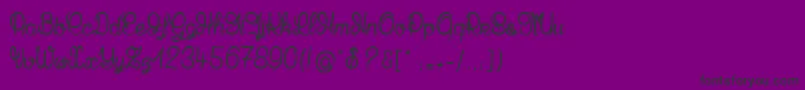 MandalaHome Font – Black Fonts on Purple Background