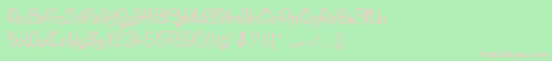 MandalaHome Font – Pink Fonts on Green Background