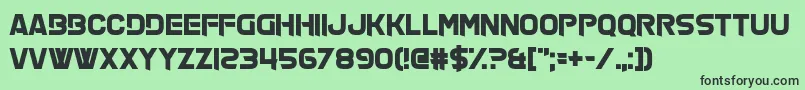 OffTheHaze Font – Black Fonts on Green Background