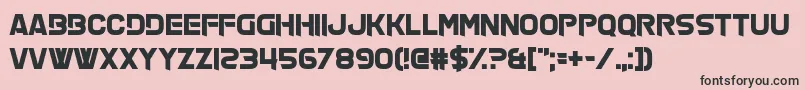 OffTheHaze Font – Black Fonts on Pink Background