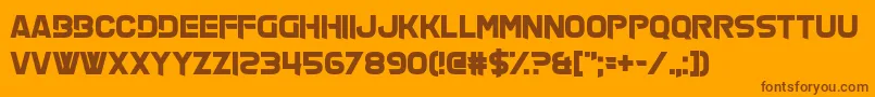 OffTheHaze Font – Brown Fonts on Orange Background