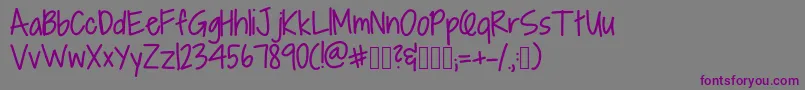 fuente AlpineScript – Fuentes Moradas Sobre Fondo Gris