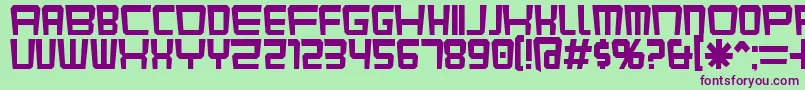 Karnivok Font – Purple Fonts on Green Background