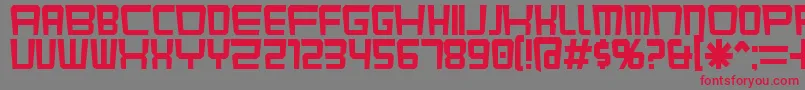 Karnivok Font – Red Fonts on Gray Background