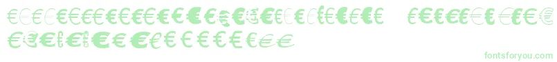 Police LinotypeEurofontGToP – polices vertes sur fond blanc