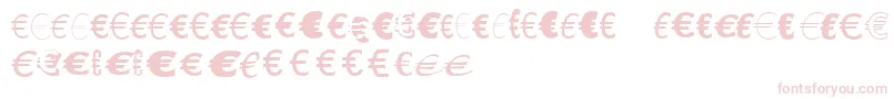 Шрифт LinotypeEurofontGToP – розовые шрифты на белом фоне