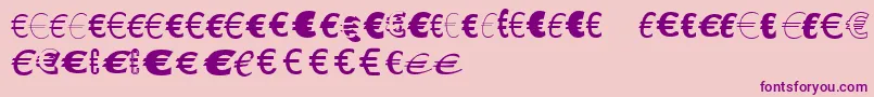 Weitere Informationen zur LinotypeEurofontGToP-Schriftart LinotypeEurofontGToP-Schriftart – Violette Schriften auf rosa Hintergrund