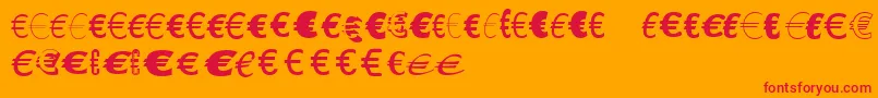 Lisätietoja LinotypeEurofontGToP-fontista LinotypeEurofontGToP-fontti – punaiset fontit oranssilla taustalla
