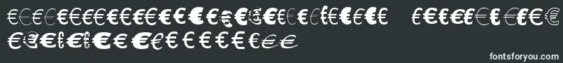 Czcionka LinotypeEurofontGToP – białe czcionki