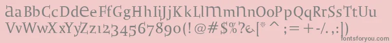Bradbogilvy Font – Gray Fonts on Pink Background