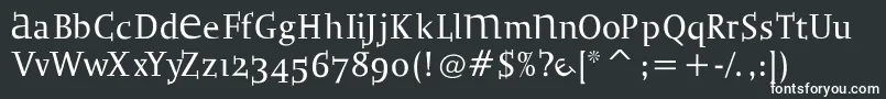 Bradbogilvy Font – White Fonts on Black Background