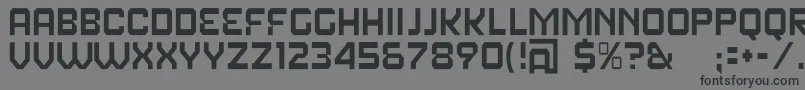 フォントFearFactorText – 黒い文字の灰色の背景
