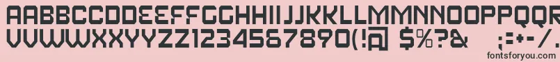 Шрифт FearFactorText – чёрные шрифты на розовом фоне