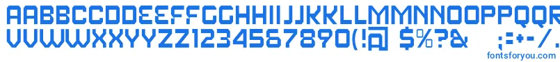 FearFactorText-fontti – siniset fontit valkoisella taustalla